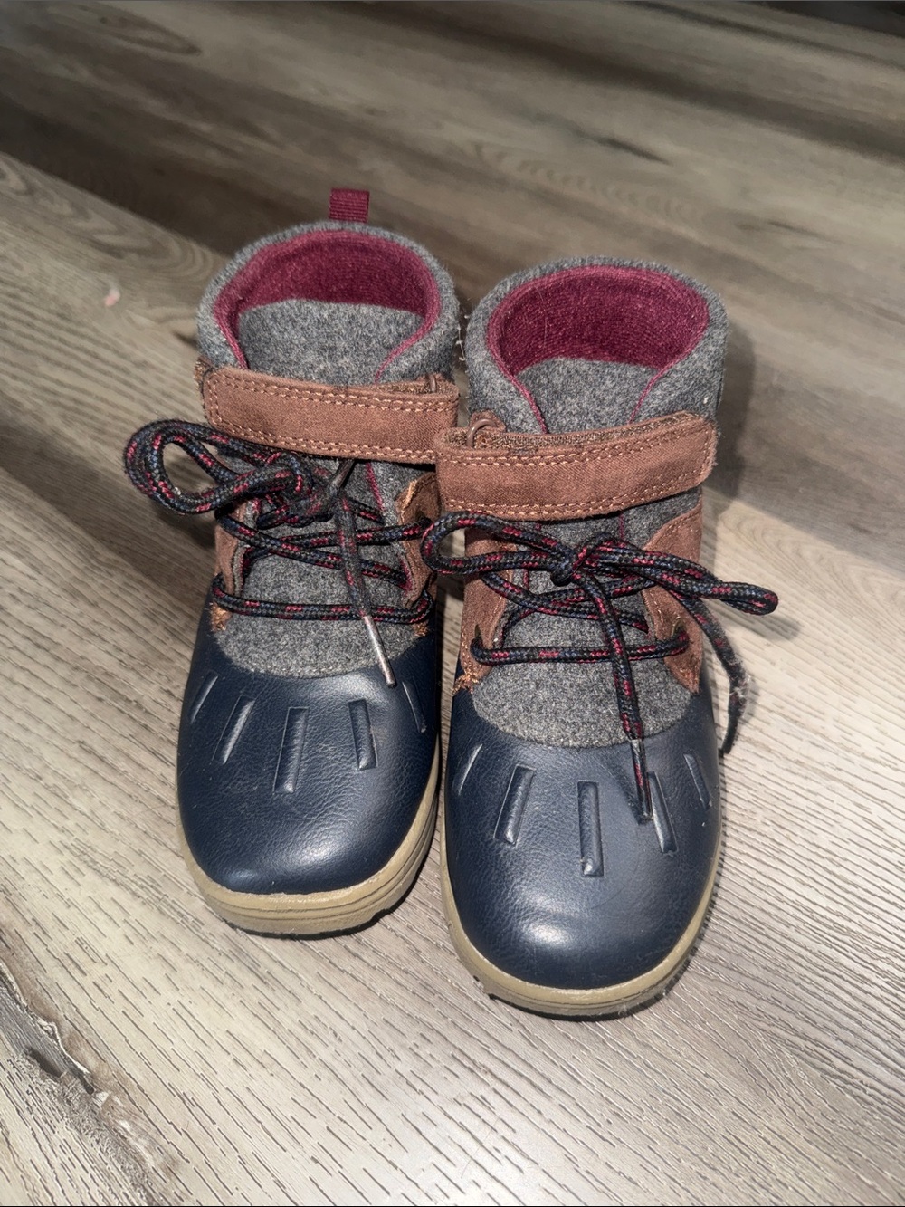 Carter's Navy, Brown & Gray Kids Winter Boots